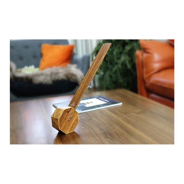 Pruun LED laualamp (kõrgus 38 cm) Octagon One – Gingko-image-1