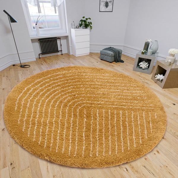 Ookerkollane ümmargune vaip ø 120 cm Dion - Hanse Home-image-1