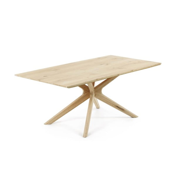 Söögilaud tammespoonist pealispinnaga 100x200 cm Armande - Kave Home-image-4