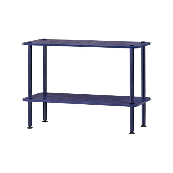 Sinine riiul tammepuust dekooriga 80x54,5x35 cm Teidi - noo.ma