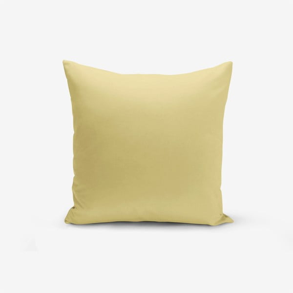 Sinepikollane padjapüür Düz, 45 x 45 cm - Minimalist Cushion Covers