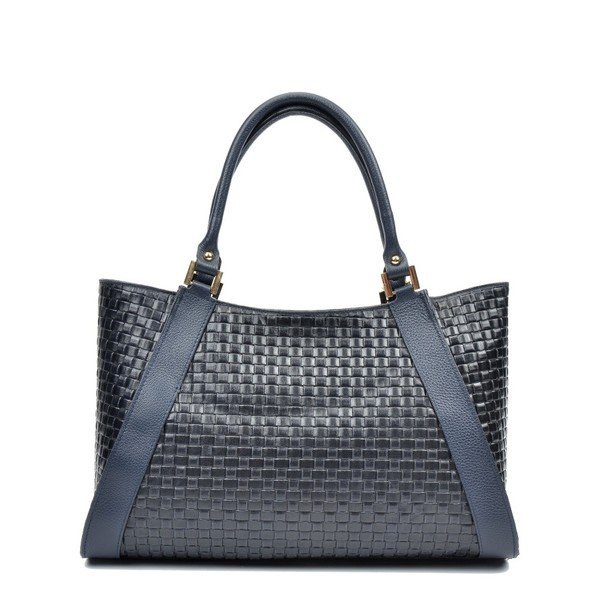Modro-černá kožená kabelka Luisa Vannini Maya-image-1