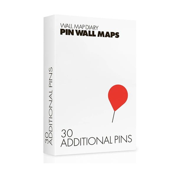 Sada 30 náhradních špendlíků pro Pin World mapy