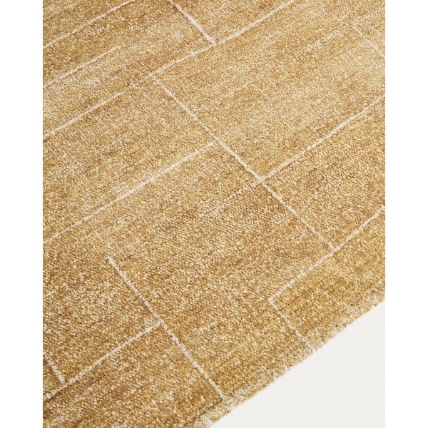 Käsitsi kootud sinepikarva vaip 160x230 cm Eloda - Kave Home-image-1