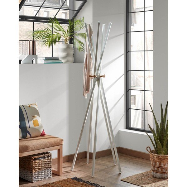 Valge mantlihoidja Benzara - Kave Home-image-2