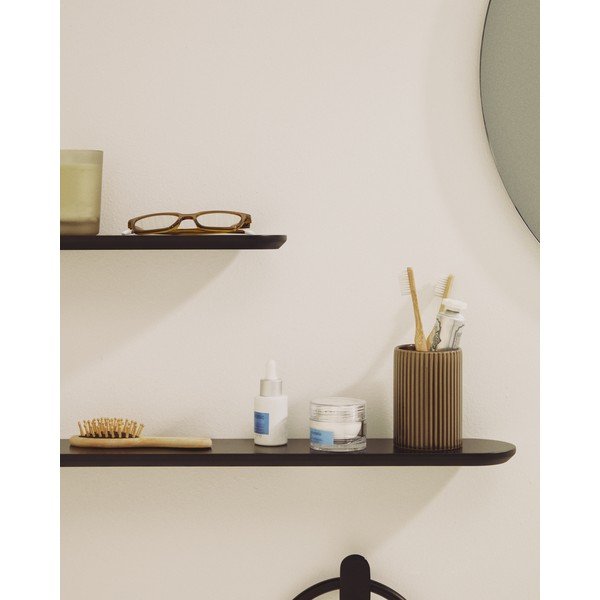 Mustad riiulid 2tk komplektis 55 cm Arely - Kave Home-image-1