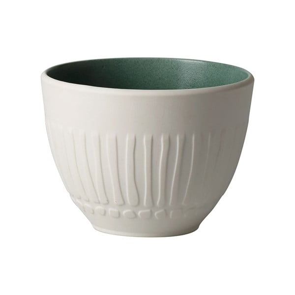 Bílo-zelený porcelánový šálek Villeroy & Boch Blossom, 450 ml
