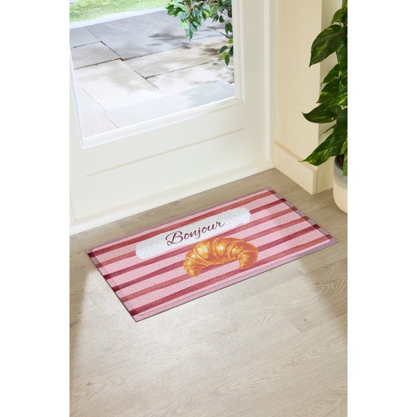 PVC uksematt 40x70 cm Croissant Bonjour - Artsy Doormats-image-2