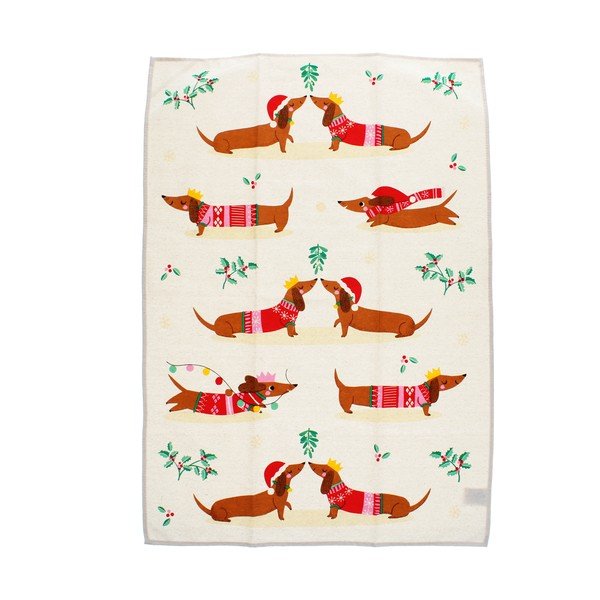 Puuvillane rätik 70x50 cm Festive Sausage Dog - Rex London