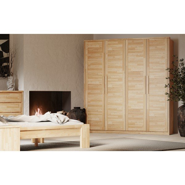 Tammepuidust riidekapp 105x220 cm Timo - Olivia Living-image-2