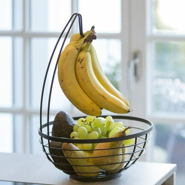 Must puuviljakorv konksuga , ø 27,31 cm Austin - iDesign-image-1