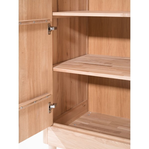 Tammepuidust naturaalset värvi laste riidekapp 100x190x55 cm Forrest - Vipack-image-1