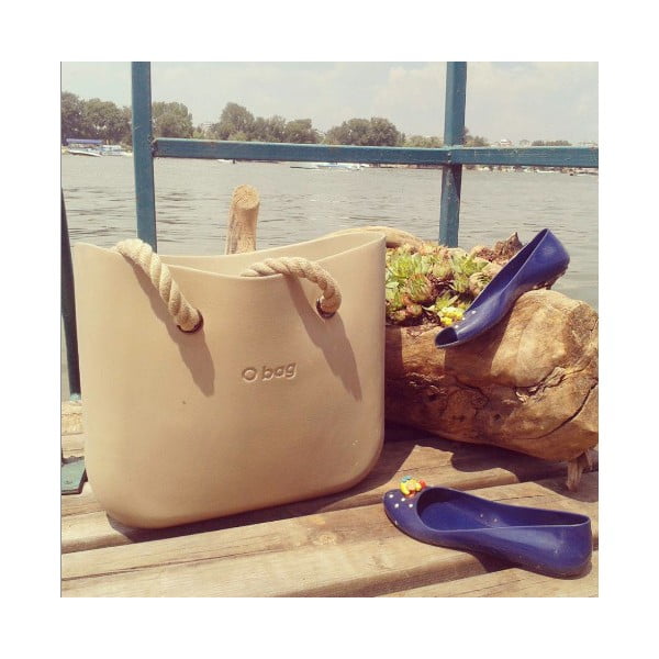 Taška O bag s černými uchy, světle zelená-image-2