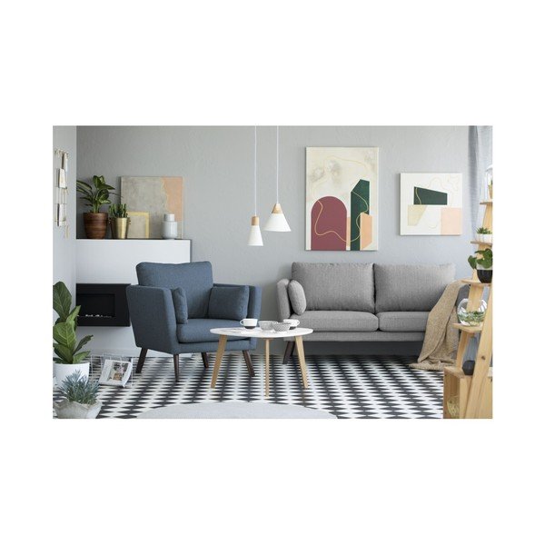 Tmavě modré křeslo Mazzini Sofas Elena-image-1