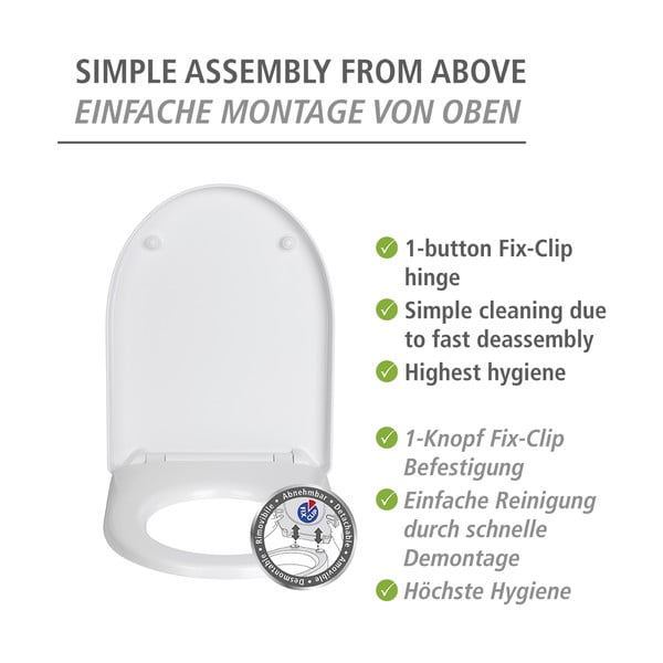 Automaatse sulgemisega tualettruumi iste Sindia - Wenko-image-3