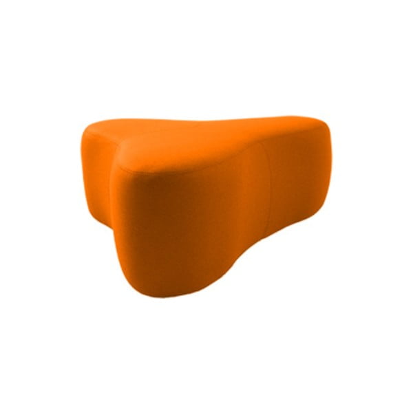 Oranžový puf Softline Chat Valencia Orange, délka 90 cm