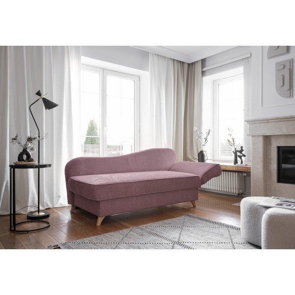 Vanaroosa velvetist lamamistool (parem nurk) Chic Charlotte - Miuform-image-4