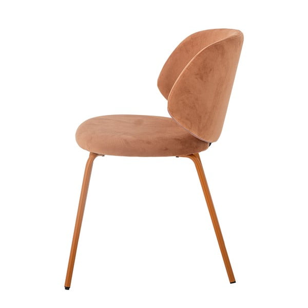 Oranžid sametist söögitoolid, 2 tk komplektis Ponte - Bloomingville-image-4