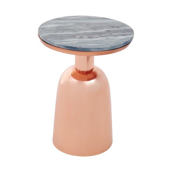 Ümmargune abilaud marmorist pealispinnaga ø 48 cm Amira - Premier Housewares