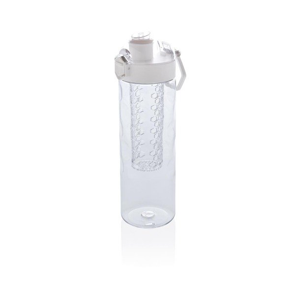 Bílá lahev se sítkem na ovoce XD Design Exclusive Honeycomb, 700 ml