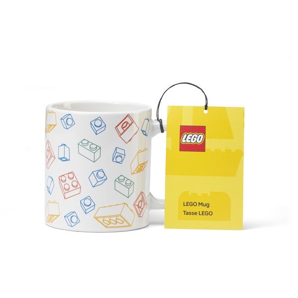Valge keraamiline lastekruus, 300 ml Bricks – LEGO®-image-1