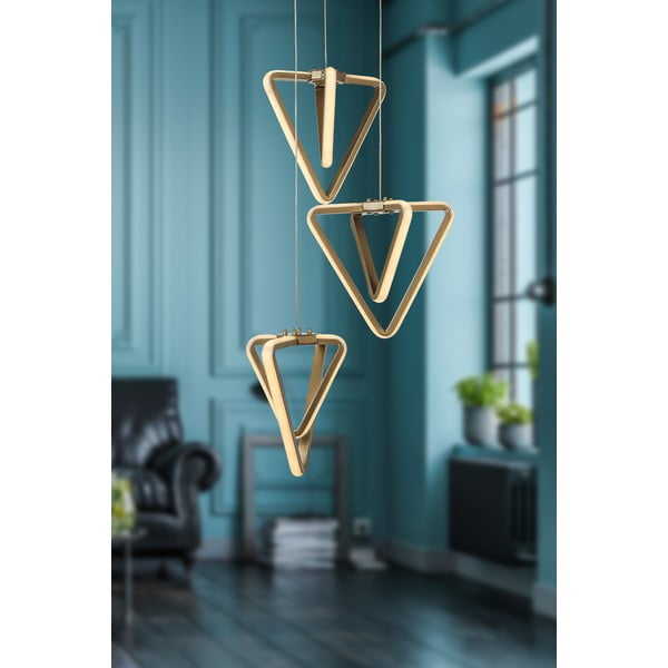 Pronksivärvi metallist LED rippvalgusti ø 20 cm Baris - Squid Lighting-image-1