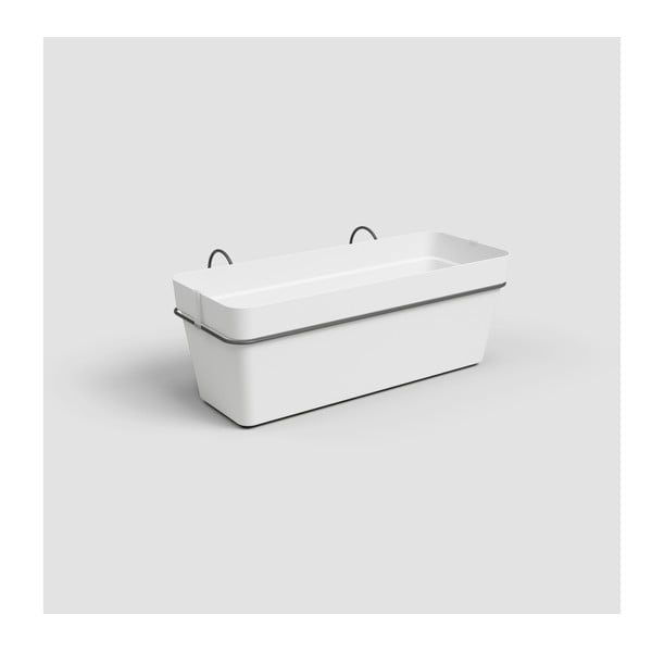 Taaskasutatud plastikust rippuv isekastev taimekast 50 cm Capri - Artevasi-image-1