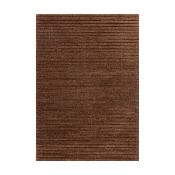 Tumepruun käsitsi kootud villane vaip 160x230 cm - Asiatic Carpets