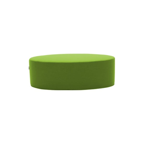 Zelený puf Softline Bon-Bon Felt Melange Green, délka 60 cm