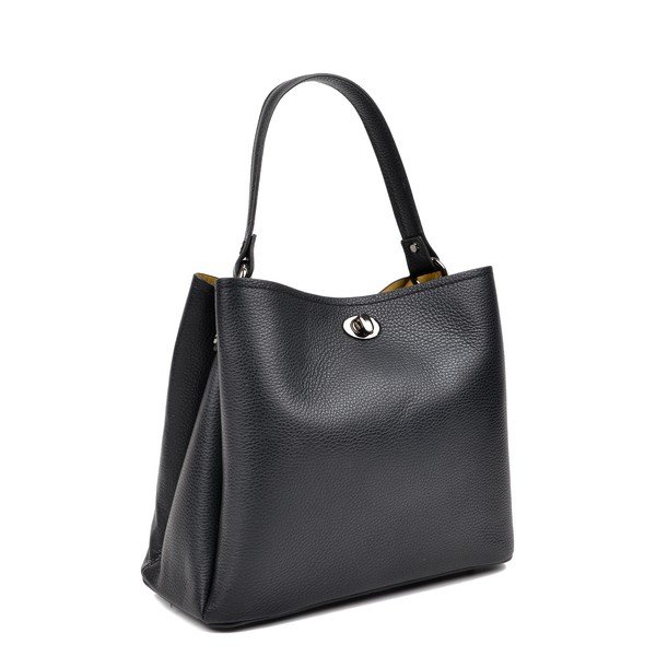Černá kožená kabelka Luisa Vannini Simplio-image-2