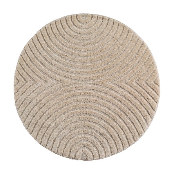 Beež ümmargune džuudiseguga vaip ø 200 cm Art 1122 - Ayyildiz Carpets