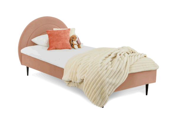 Roosa lastevoodi 90x200 cm Rainbow - Scandic-image-2