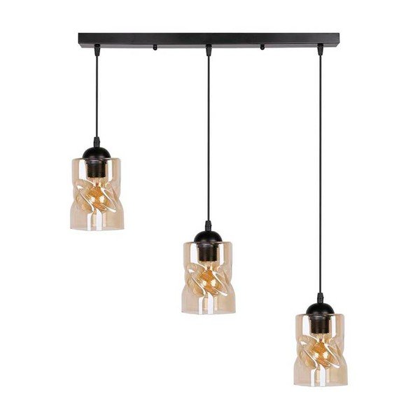 Must rippvalgusti klaasist lambivarjundiga 10x62 cm Felis - Candellux Lighting-image-3