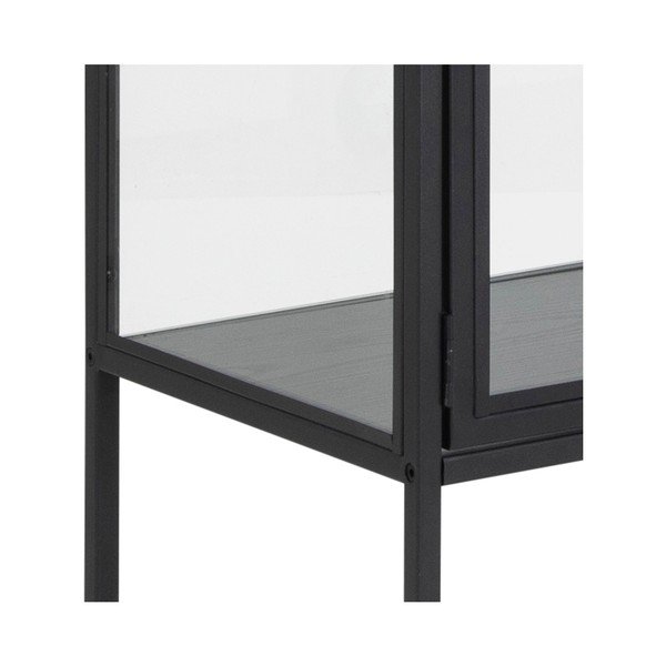 Must metallist vitriinkapp 77x150 cm Seaford - Actona-image-3