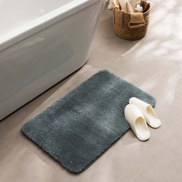 Hallikasroheline vannitoamatt 50x80 cm Mael - douceur d'intérieur-image-1