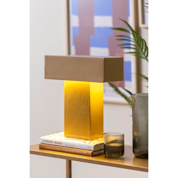 Kollane lauavalgusti (kõrgus 35 cm) Grato Recto – Leitmotiv-image-1