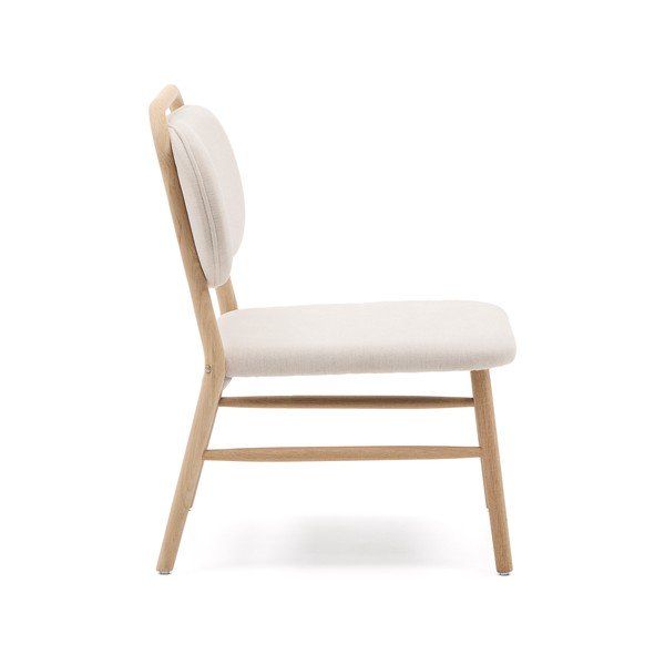 Beež šenillist tugitool Helda - Kave Home-image-3