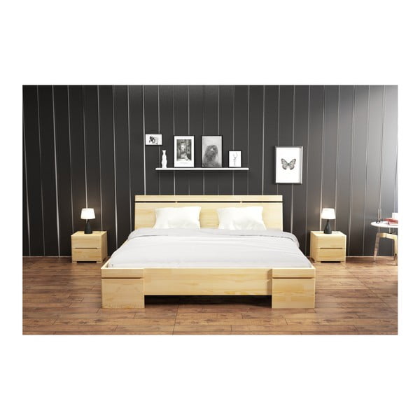 Dvoulůžková postel z borovicového dřeva SKANDICA Sparta Maxi, 200 x 200 cm-image-4