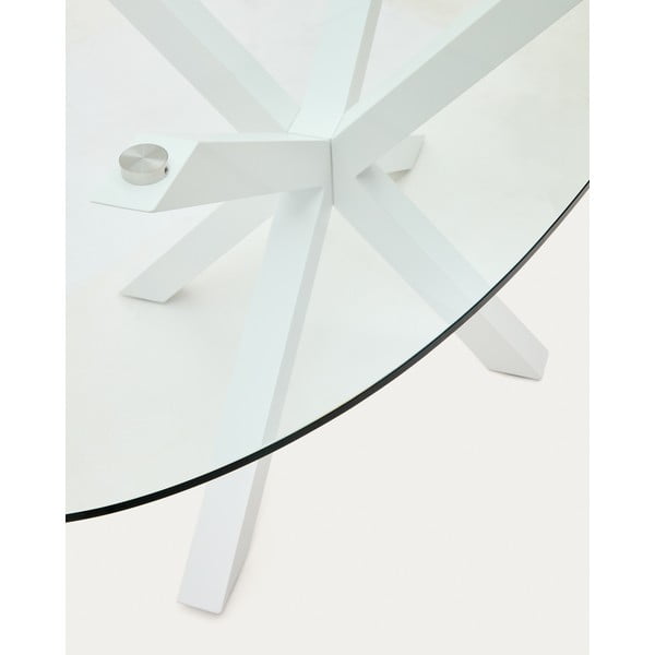 Söögilaud klaasist pealispinnaga 100x200 cm Argo - Kave Home-image-3