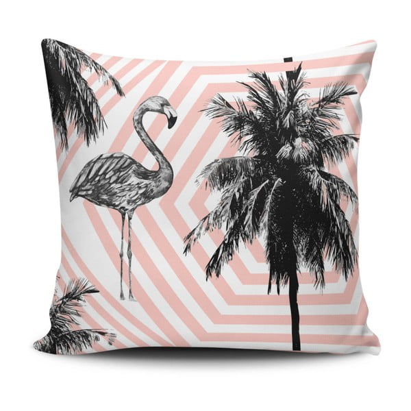 Polštář s příměsí bavlny Cushion Love Palms, 45 x 45 cm