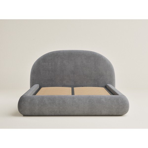 Hall polsterdatud kaheinimesevoodi panipaigaga ja liistudest raamiga 180x200 cm Maumere - Maison de Rêve-image-2