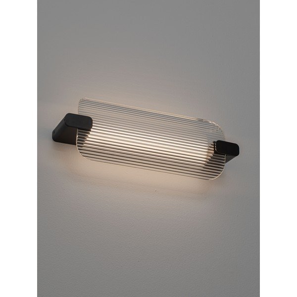 Mattmust klaasist LED-seinavalgusti Emery - Nova Luce-image-1