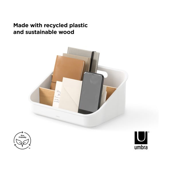 Valge plastikust vannitoa korraldaja kosmeetika jaoks Bellwood - Umbra-image-4