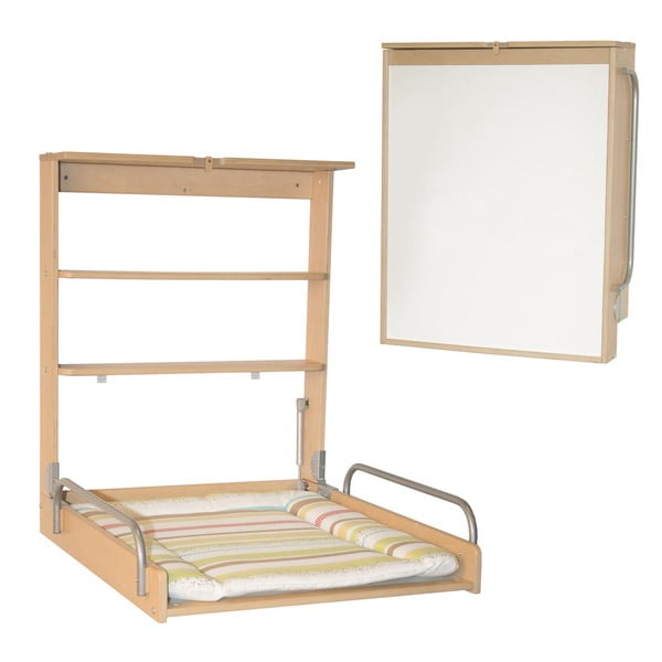 Puiduvärvi pöögispoonist seinale kinnitatav mähkimislaud Dschungelbaby – Roba-image-2