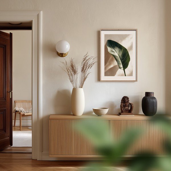 Trükitud pilt raamiga 50x70 cm Strelizia Leaf - Styler-image-1