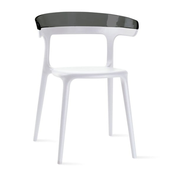 Židle Luna, white/black