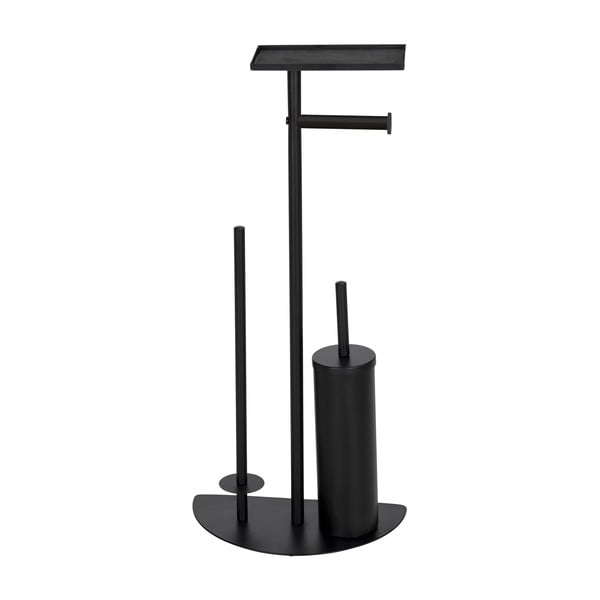 Must terasest WC-paberi hoidja koos harjaga Cosenza - Wenko-image-1