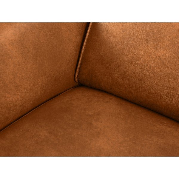 Helepruun nahkdiivan 103 cm Hubble - Windsor & Co Sofas-image-1