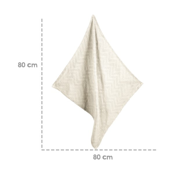 Kreem orgaanilisest puuvillast kootud laste tekk 80x80 cm Seashells - Roba-image-1