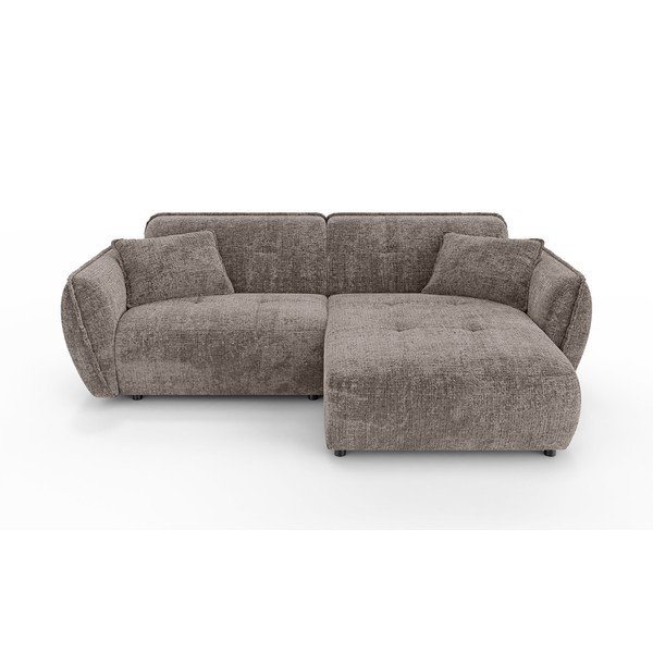 Hallikaspruun šenillist nurgadiivan (parem nurk) Nelia - Ropez